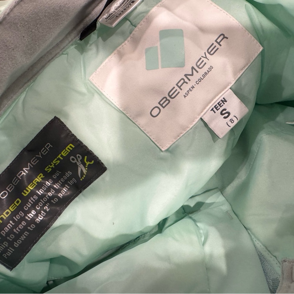 Obermeyer Light Green (Mint) Ski Pants